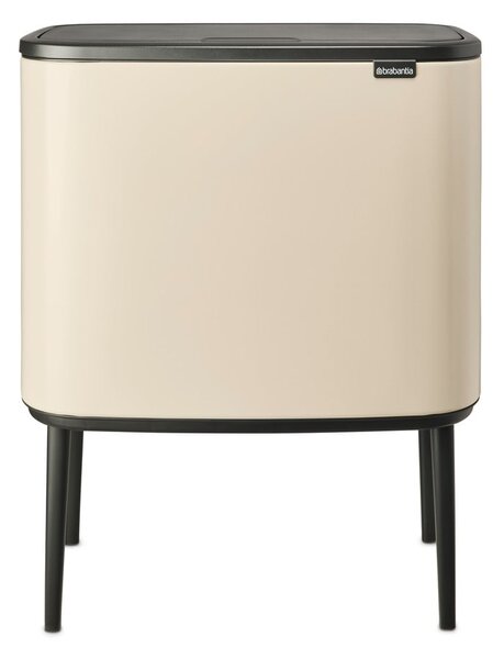 Bidone in acciaio beige touch per raccolta differenziata 33 l Bo Touch Bin - Brabantia