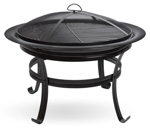 Caminetto da giardino con griglia Girona FS 750, nero