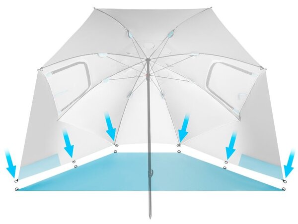 Ombrellone e parasole da spiaggia 250 cm