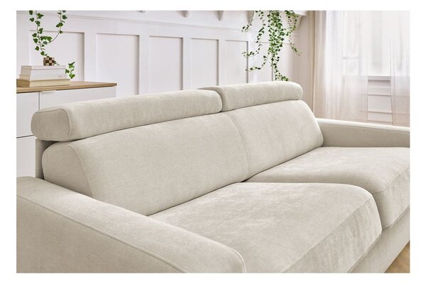 Divano color crema allungabile 195 cm Monaco – Bobochic Paris