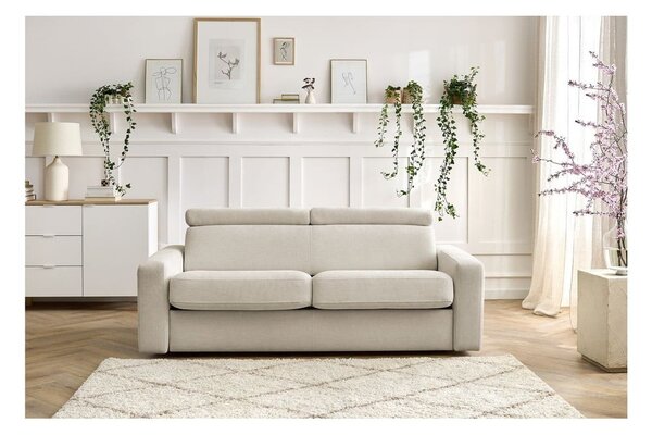 Divano color crema allungabile 195 cm Monaco – Bobochic Paris