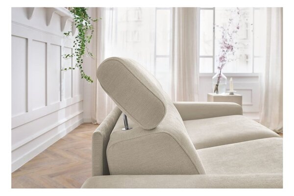 Divano color crema allungabile 195 cm Monaco – Bobochic Paris