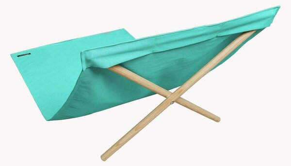 Sedia a sdraio con piedini in legno Neo