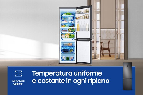 Samsung Frigorifero Combinato No Frost Capacit 344 Litri Classe energetica C colore Grafite - RB34C775CB1