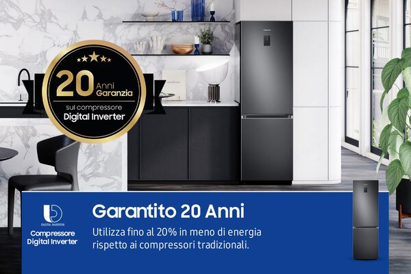 Samsung Frigorifero Combinato No Frost Capacit 344 Litri Classe energetica C colore Grafite - RB34C775CB1