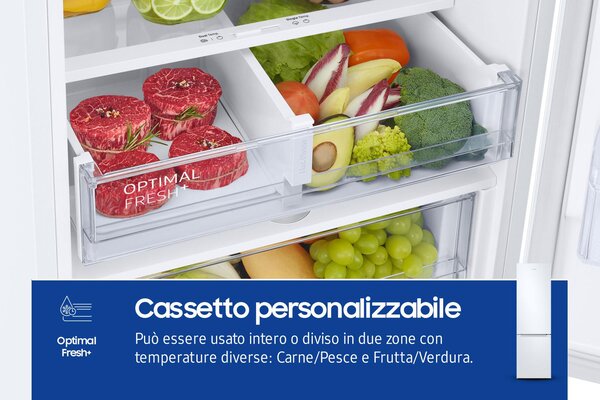 Samsung Frigorifero Combinato Classe energetica D, Capacit 390 Litri, WiFi, SpaceMax, Total No Frost, Digital Inverter, Garantito 20 Anni, colore 