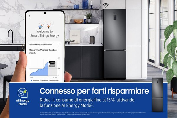 Samsung Frigorifero Combinato No Frost Capacit 344 Litri Classe energetica C colore Grafite - RB34C775CB1