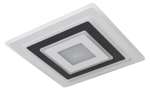 Plafoniera Lindby, Rebeka, dimmerabile, Bianco, Soggiorno, Plastica, Moderno