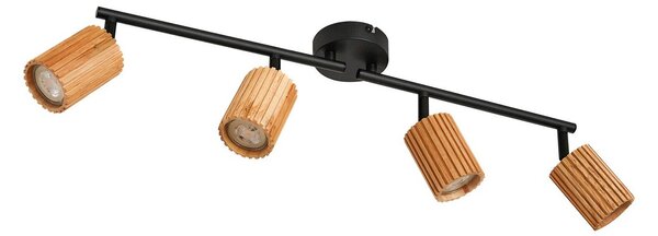 Plafoniera Lindby, Stralino, dimmerabile, Legno, Corridoio, Legno, Moderno
