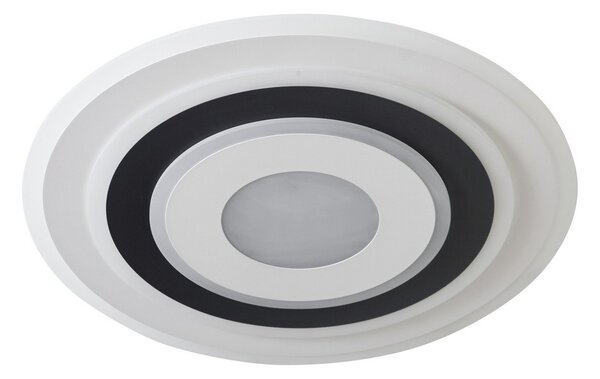 Plafoniera Lindby, Rebeka, dimmerabile, Bianco, Soggiorno, Plastica, Moderno