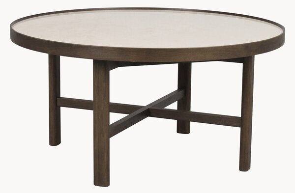 Tavolino da caffè rotondo in legno di quercia Marsden, Ø 90 cm