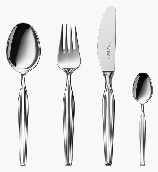 Set di posate fatte a mano lucidate a specchio Metropolitan, varie misure