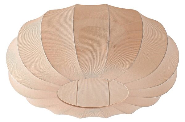 Plafoniera Lindby, Helin, dimmerabile, Beige, Soggiorno, Tessuto / Tessile, Scandinavo
