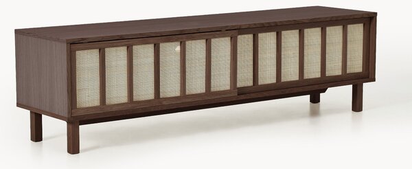 Mobile TV con frontali in rattan Echo