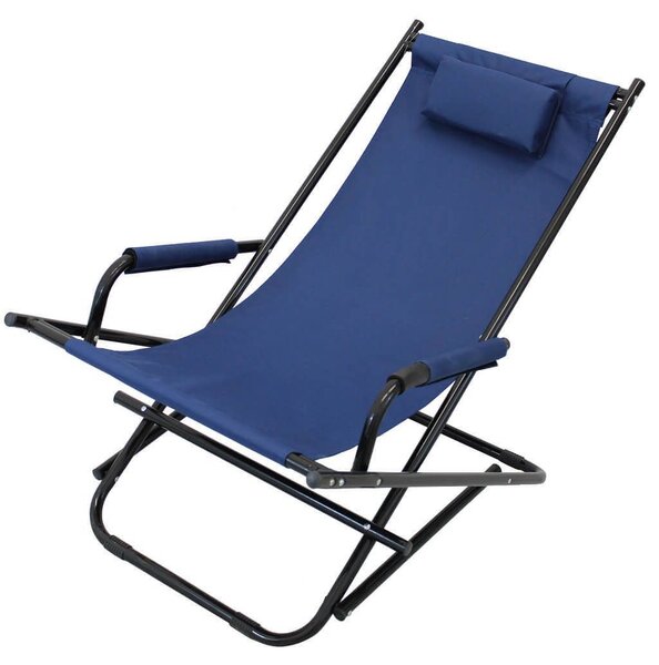 Sdraio mare prendisole basculante pieghevole in alluminio cm 66 x 55 x 74 h