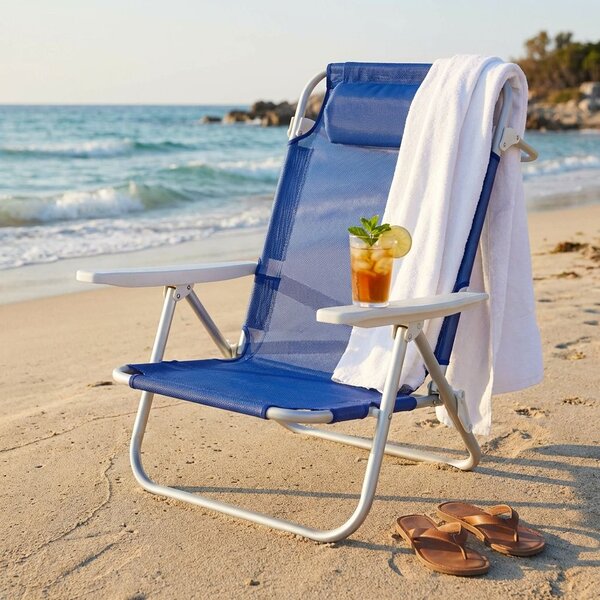 Spiaggina prendisole colore casuale cm 53 x 62 x 77 h