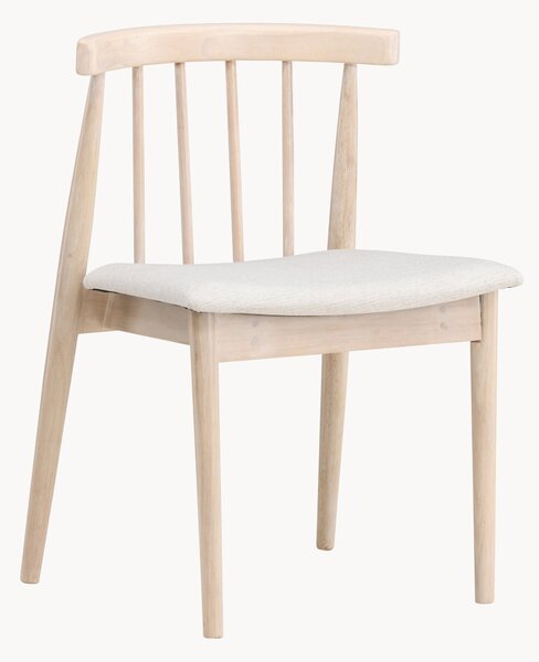 Set di 2 sedie da pranzo in legno di albero della gomma Flora