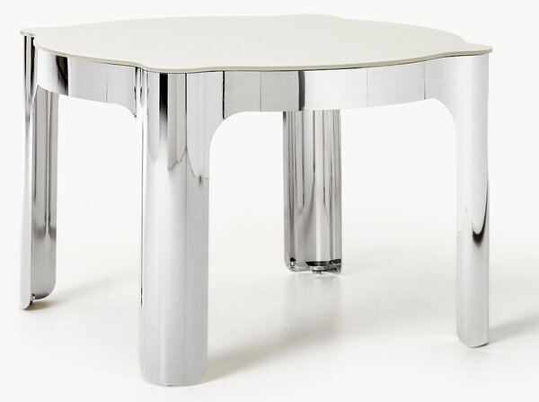 Tavolo rotondo con piano in vetro Georgia, Ø 110 cm