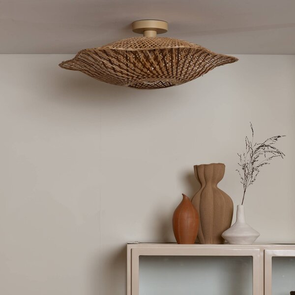 Good & Mojo Plafoniera soffitto Madura, dimmerabile, Legno chiaro, Soggiorno / Sala da pranzo, bambù, Plafoniera