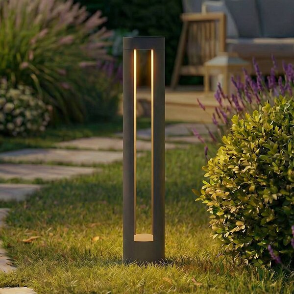 Lampioncino da giardino Soriq Lindby, Nero, Alluminio, Moderno, Lampada LED da esterni