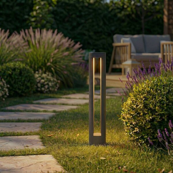 Lampioncino da giardino Soriq Lindby, Nero, Alluminio, Moderno, Lampada LED da esterni