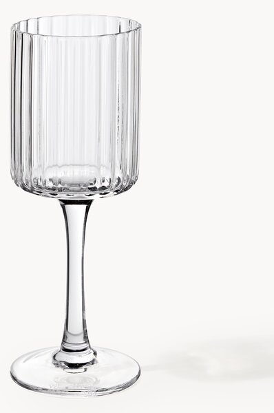 Set di 4 bicchieri da liquore in vetro soffiato Aleo