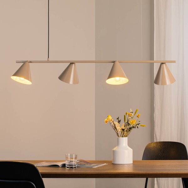 Lampada a sospensione Hängeleuchte Form 4 ALDEX, dimmerabile, Crema / Ambra, Soggiorno / Sala da pranzo, Metallo, Moderno, Lampada a sospensione