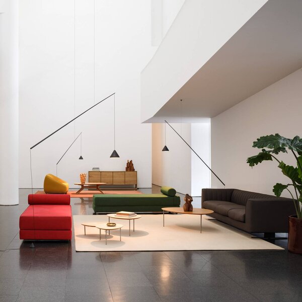 Vibia Lampada a sospensione NORTH, dimmerabile, Nero, Soggiorno / Sala da pranzo, Plastica, Design, Lampada a sospensione