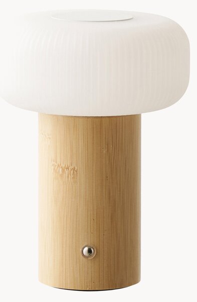 Lampada da tavolo portatile a LED in bambù Stafford