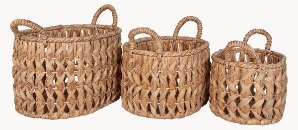 Set di 3 cestini in fibra naturale Balerma