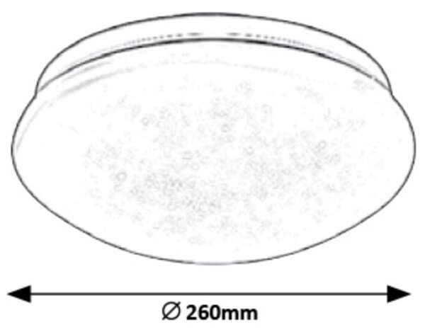 Rabalux 3936 - Plafoniera LED LUCAS LED/12W/230V 260mm