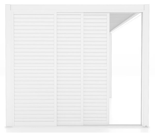 LAMM - laterale scorrevole con lamelle per pergola bioclimatica da 3 m