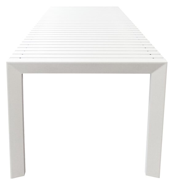 BRUNO - tavolo con struttura in alluminio verniciato bianco o antracite