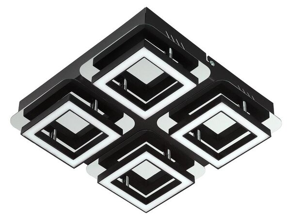Plafoniera LIKYA-4 Luce di superficie 4x5W 1200lm 4000K IP20 Cromo | HOROZ