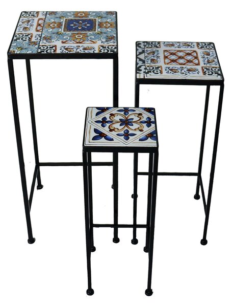 ALMADA - set tre fioriere quadrate