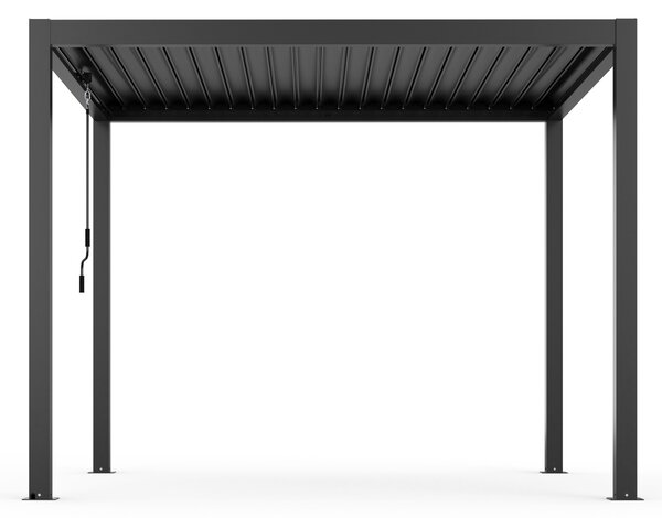 MAHONEY - pergola bioclimatica in alluminio 3x4 con doppia lamella a movimentazione manuale