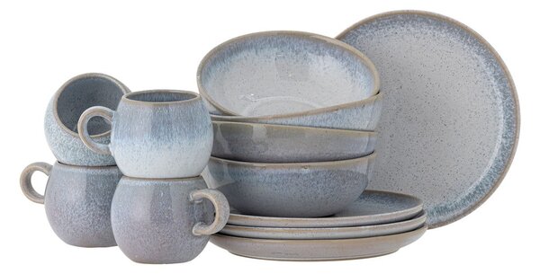 Set da pranzo in pietra 12 pz Paula – Bloomingville