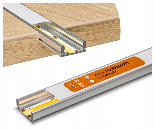 KIT 1x striscia LED RGBW Bianco e Colori/20W/230V 2 m + 2x profilo da incasso 1 m