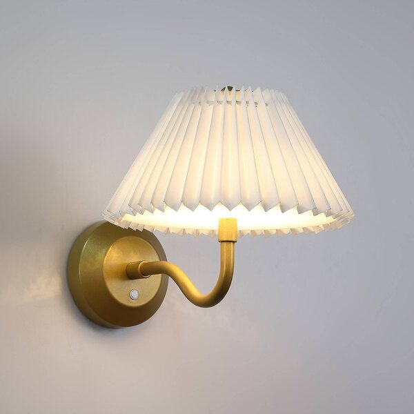 Searchlight Applique da parete a LED Danish, dimmerabile, Ottone / Oro, Soggiorno / Sala da pranzo, Metallo, Applique a LED