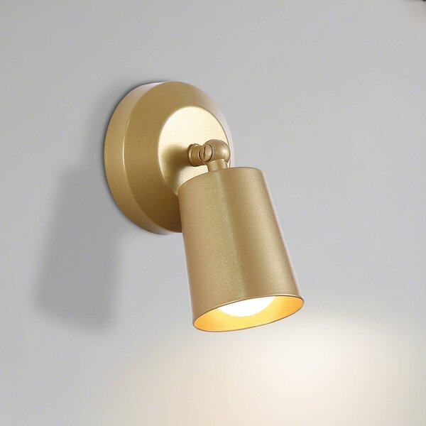 Searchlight Applique da parete a LED Cone, dimmerabile, Ottone / Oro, Soggiorno / Sala da pranzo, Metallo, Applique a LED