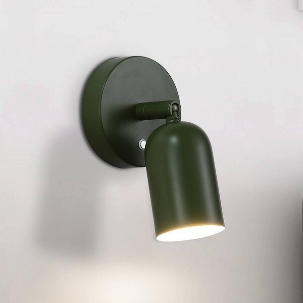 Searchlight Applique da parete a LED Cone, dimmerabile, Verde, Soggiorno / Sala da pranzo, Metallo, Applique a LED