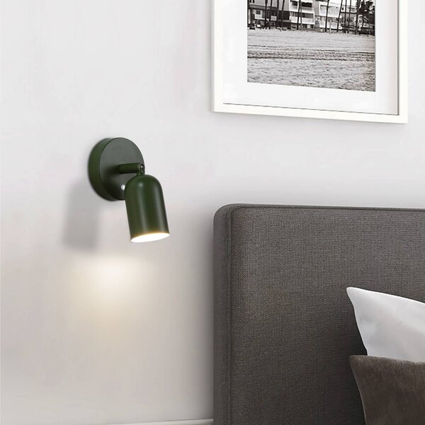 Searchlight Applique da parete a LED Cone, dimmerabile, Verde, Soggiorno / Sala da pranzo, Metallo, Applique a LED