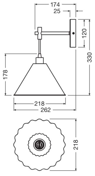Osram - Lampada da parete PULP 1xE14/5,5W/230V