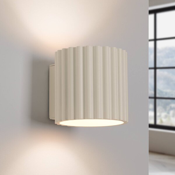 Applique da parete RIBLA SOLLUX LIGHTING, dimmerabile, Crema / Ambra, Soggiorno / Sala da pranzo, Alluminio, Applique