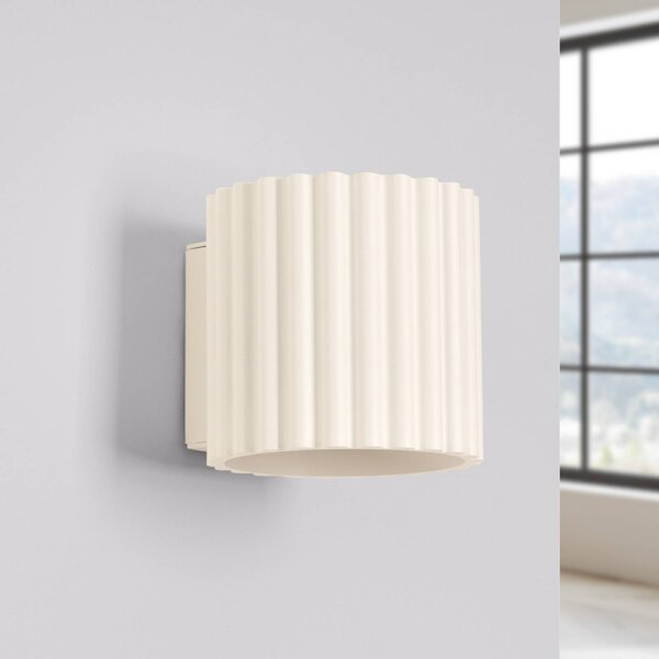 Applique da parete RIBLA SOLLUX LIGHTING, dimmerabile, Crema / Ambra, Soggiorno / Sala da pranzo, Alluminio, Applique
