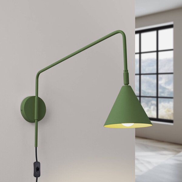 Applique da parete LYS SOLLUX LIGHTING, Verde, Soggiorno / Sala da pranzo, Metallo, Scandinavo, Applique
