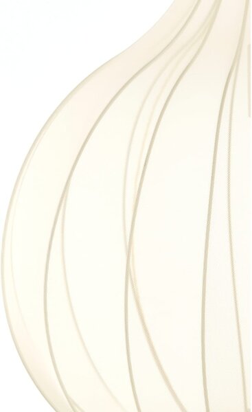 Lampadario beige con paralume in tessuto ø 50 cm Elati - Light & Living