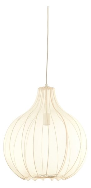 Lampadario beige con paralume in tessuto ø 50 cm Elati - Light & Living