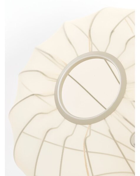 Lampadario beige con paralume in tessuto ø 50 cm Elati - Light & Living