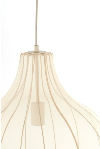 Lampadario beige con paralume in tessuto ø 50 cm Elati - Light & Living